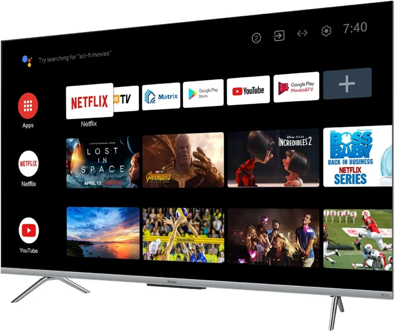 Haier 165 cm (65 inch) Ultra HD (4K) LED Smart TV (65P7GT)